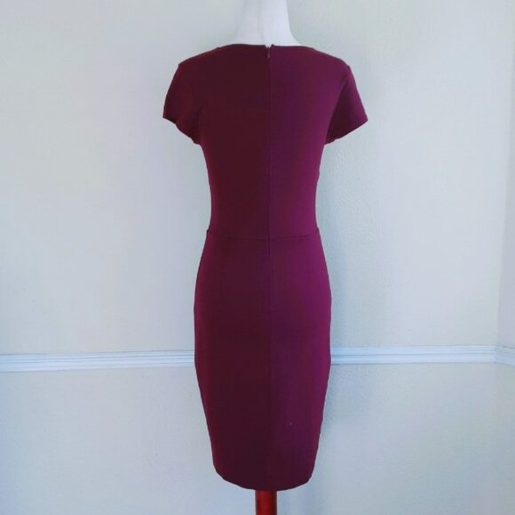 NEW Italian Plum Midi Bodycon Dress Small by Bar III - Picture 3 of 10